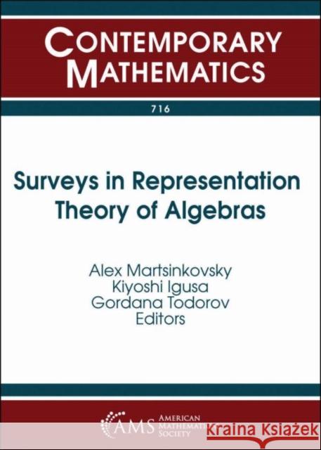 Surveys in Representation Theory of Algebras Alex Martsinkovsky Kiyoshi Igusa Gordana Todorov 9781470436797 American Mathematical Society