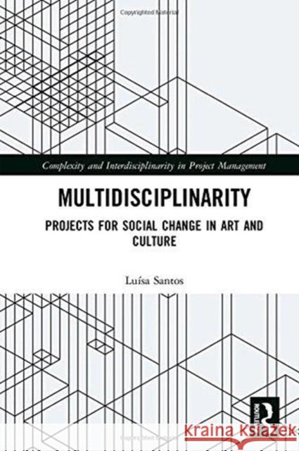 Multidisciplinarity: Projects for Social Change in Art and Culture Luisa Santos 9781472483133 Routledge