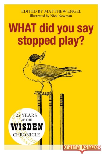WHAT Did You Say Stopped Play?: 25 Years of the Wisden Chronicle  9781472954381 Wisden