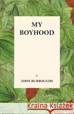 My Boyhood John Burroughs, Julian Burroughs 9781473335431 Thousand Fields