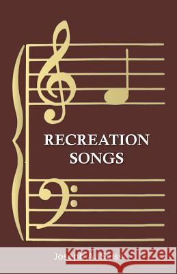 Recreation Songs Joseph a. Seiss 9781473338500 Read Books
