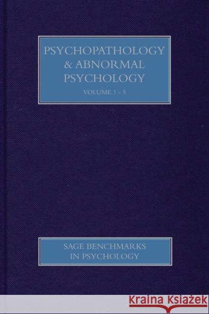 Psychopathology & Abnormal Psychology Graham Davey 9781473907720 Sage Publications (CA)