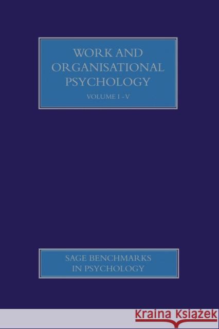 Work and Organisational Psychology Gregory J Boyle 9781473916715 Sage Publications Ltd