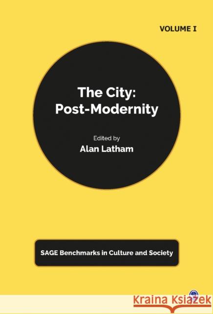 The City: Post-Modernity Alan Latham 9781473937703 Sage Publications Ltd
