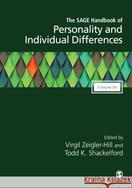 The Sage Handbook of Personality and Individual Differences Virgil Zeigler-Hill Todd K. Shackelford 9781473948310 Sage Publications Ltd