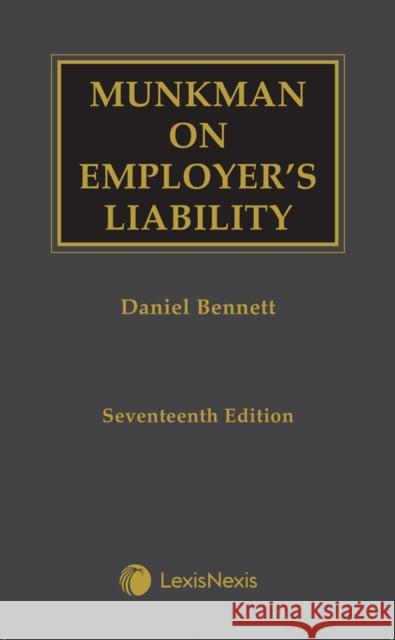 Munkman on Employer's Liability Daniel Bennett 9781474313421