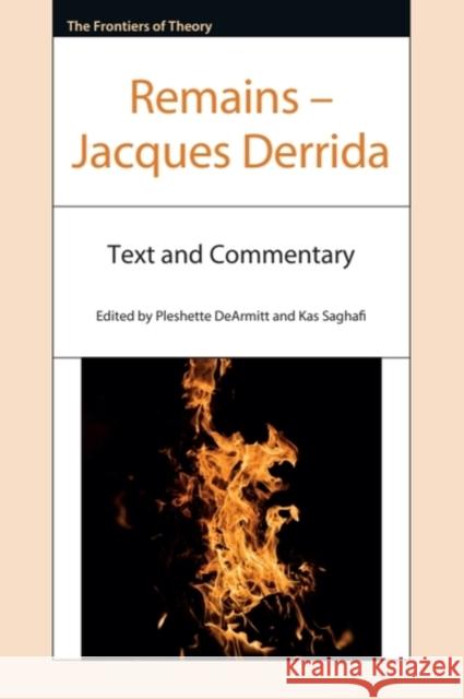 REMAINS Jacques Derrida 9781474400329
