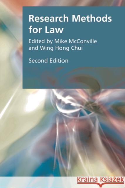 Research Methods for Law 9781474403214 McConville Wing Hong Chui 9781474403214 Edinburgh University Press