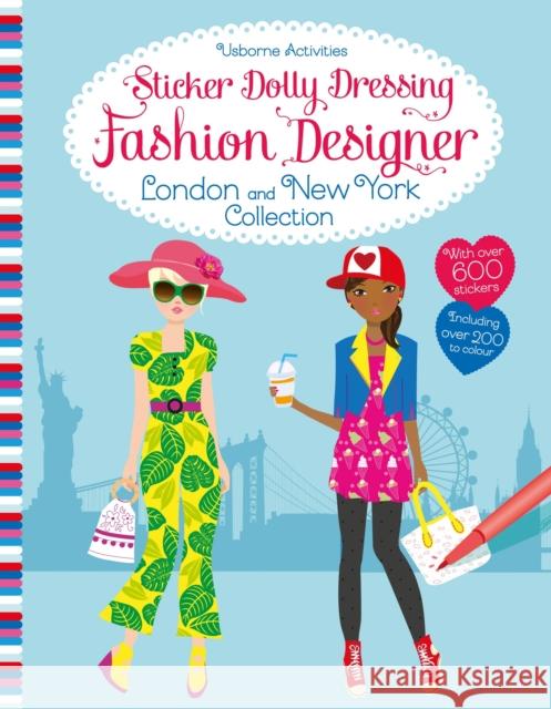 Sticker Dolly Dressing Fashion Designer London and New York Collection Fiona Watt 9781474935937