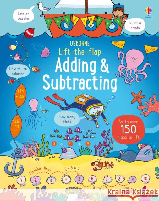 Lift-the-Flap Adding and Subtracting Rosie Dickins 9781474936613 Usborne Publishing Ltd