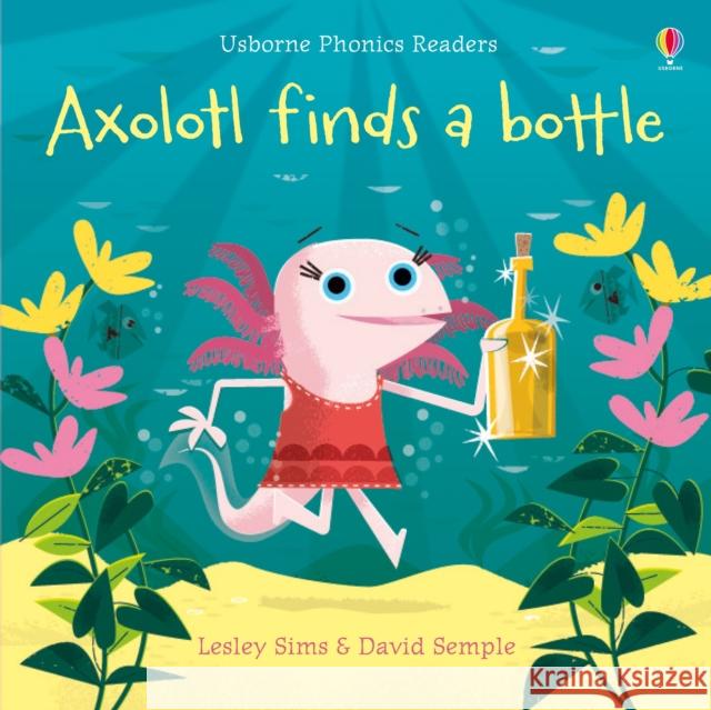 Axolotl finds a bottle Sims, Lesley 9781474959483 Usborne Publishing Ltd
