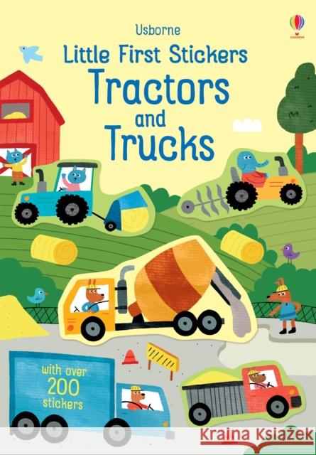 Little First Stickers Tractors and Trucks Hannah Watson 9781474968188 Usborne Publishing Ltd