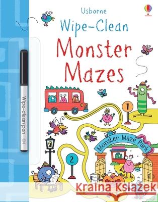 Wipe-Clean Monster Mazes Jane Bingham 9781474968409 Usborne Publishing Ltd