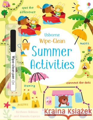 Wipe-Clean Summer Activities Kirsteen Robson 9781474968577 Usborne Publishing Ltd