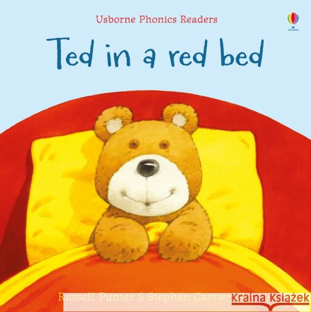 Ted in a red bed Russell Punter 9781474970129 Usborne Publishing Ltd