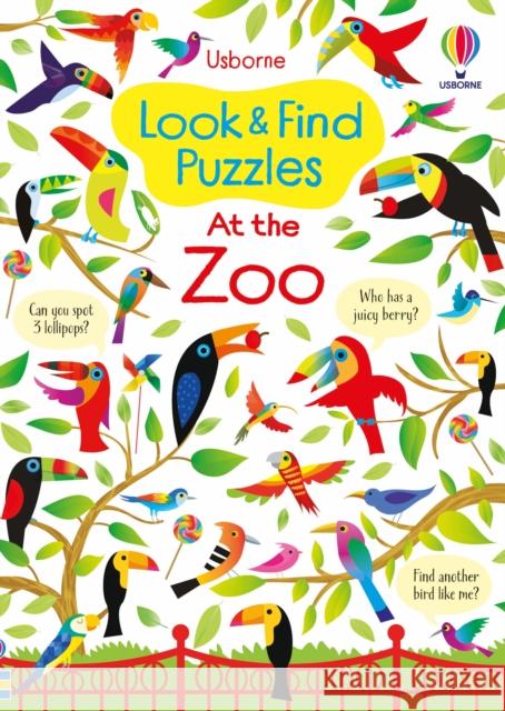 Look and Find Puzzles At the Zoo Kirsteen Robson Gareth Lucas  9781474985215 Usborne Publishing Ltd