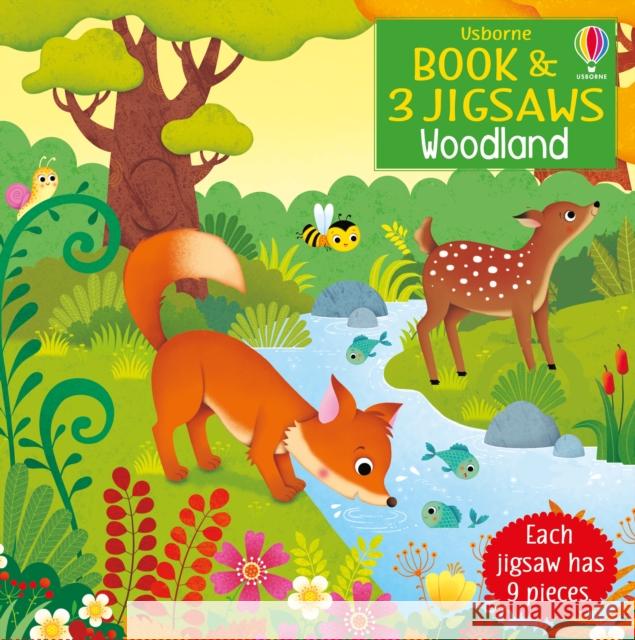 Usborne Book and 3 Jigsaws: Woodland Sam Taplin 9781474988780 Usborne Publishing Ltd
