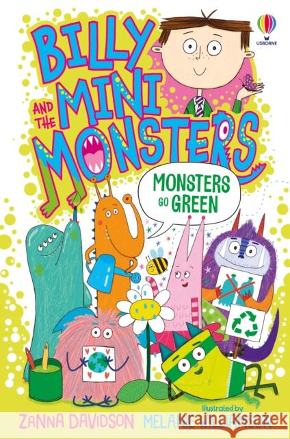 Monsters Go Green Zanna Davidson Melanie Williamson  9781474992275 Usborne Publishing Ltd