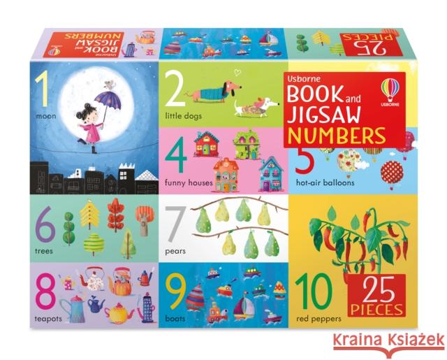 Book and Jigsaw Numbers Kate Nolan Sophia Touliatou  9781474995757 Usborne Publishing Ltd