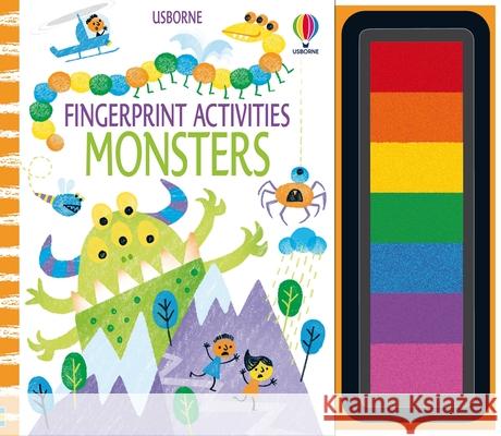 Fingerprint Activities Monsters Fiona Watt 9781474996013 Usborne Publishing Ltd
