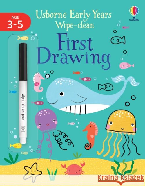 Early Years Wipe-Clean First Drawing Jessica Greenwell 9781474998598 Usborne Publishing Ltd