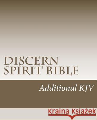 Discern Spirit Bible Noah Kim 9781475088762 Createspace