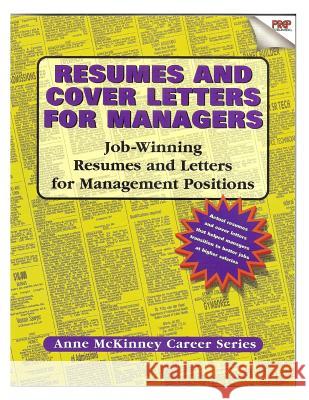 Resumes & Cover Letters For Managers McKinney, Anne 9781475094435