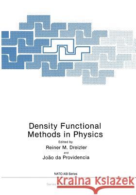 Density Functional Methods in Physics Dreizler, Reiner M. 9781475708202