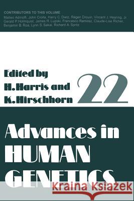 Advances in Human Genetics Harry Harris Kurt Hirschhorn 9781475790641 Springer