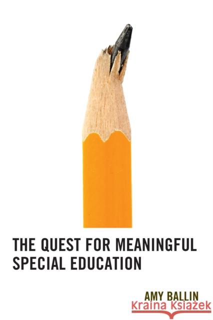 The Quest for Meaningful Special Education Ballin, Amy 9781475827583 Rowman & Littlefield Publishers