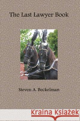 The Last Lawyer Book Steven a. Beckelman 9781477452882 Createspace