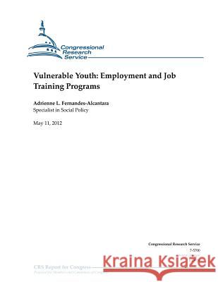 Vulnerable Youth: Employment and Job Training Programs Adrienne L. Fernandes-Alcantara 9781477656105 Createspace