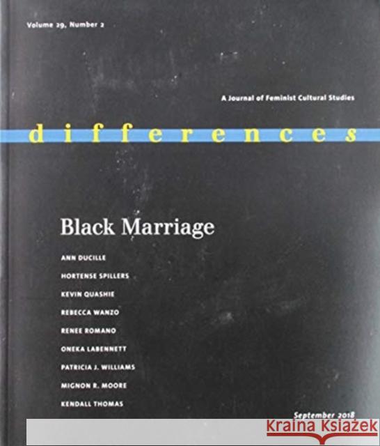 Black Marriage Ann DuCille 9781478003526