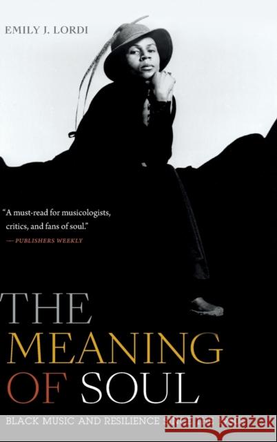 The Meaning of Soul: Black Music and Resilience Since the 1960s Emily J. Lordi 9781478008699 Duke University Press