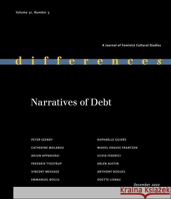 Narratives of Debt Peter Szendy 9781478011590