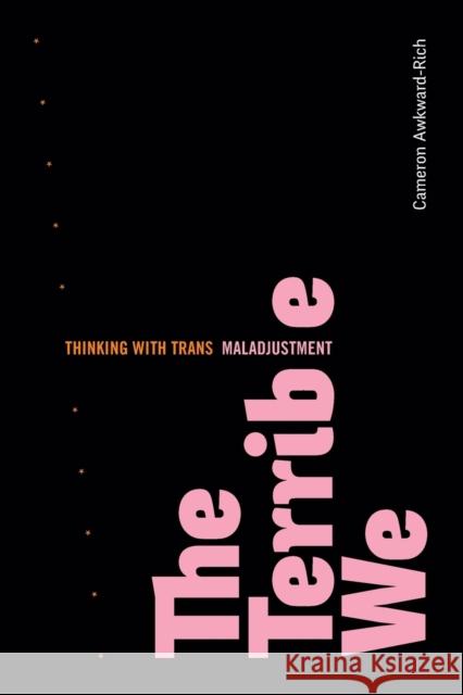 The Terrible We: Thinking with Trans Maladjustment Cameron Awkward-Rich 9781478018681