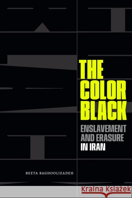 The Color Black: Enslavement and Erasure in Iran Beeta Baghoolizadeh 9781478030249 Duke University Press