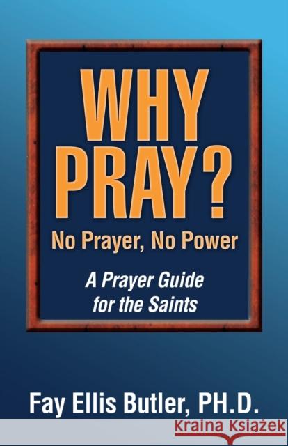 Why Pray? No Prayer, No Power: A Prayer Guide for the Saints Fay Elllis Butle 9781478730071 Outskirts Press