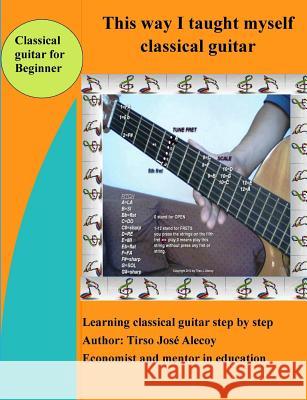 This way I taught myself classical guitar: Learnig classical guitar in a few steps Alecoy, Tirso Jose 9781479109326 Createspace