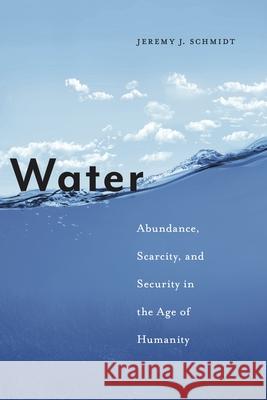 Water: Abundance, Scarcity, and Security in the Age of Humanity Jeremy J. Schmidt 9781479846429 New York University Press