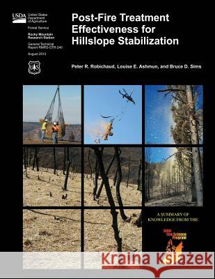 Post-Fire Treatment Effectiveness for Hillslope Stabilization Peter R. Robichaud Louise E. Ashman Bruce D. Sims 9781480164864