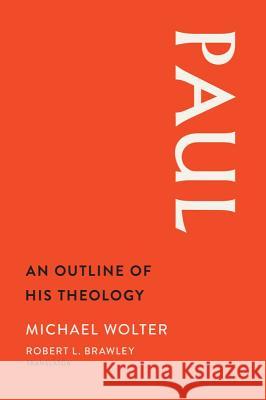 Paul: An Outline of His Theology Michael Wolter Robert L. Brawley 9781481304160 Baylor University Press