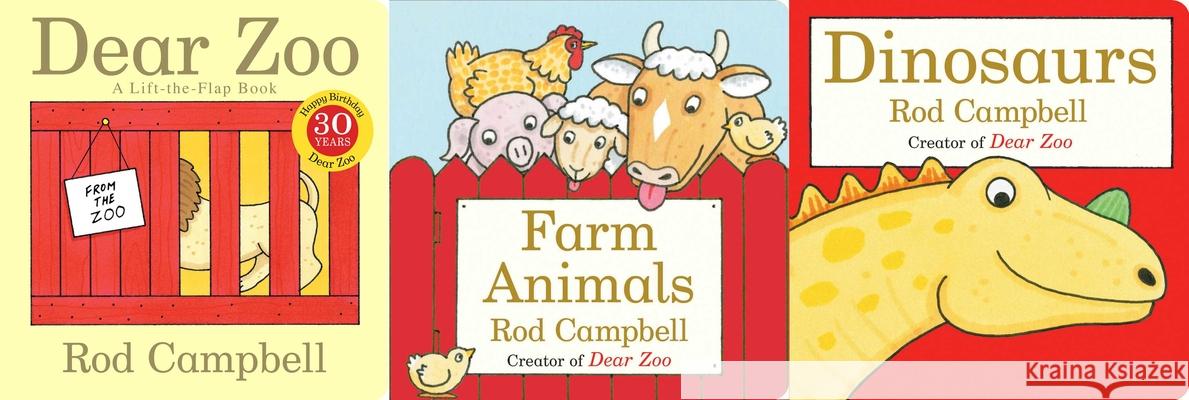 Dear Zoo & Friends (Boxed Set): Dear Zoo; Farm Animals; Dinosaurs Campbell, Rod 9781481482134 Little Simon