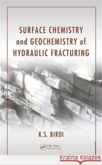 Surface Chemistry and Geochemistry of Hydraulic Fracturing K. S. Birdi 9781482257182 Apple Academic Press