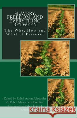 Slavery, Freedom, and Everything Between: The Why, How and What of Passover Menachem Creditor Aaron Alexander Harold Kravitz 9781482652925