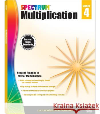 Multiplication Workbook, Grade 4 Spectrum 9781483804767 Spectrum