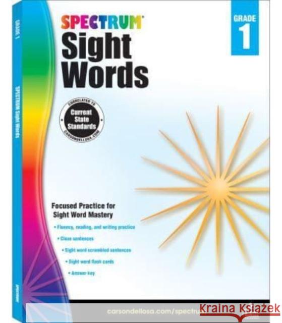 Spectrum Sight Words Grade 1 Spectrum 9781483811895 Carson Dellosa