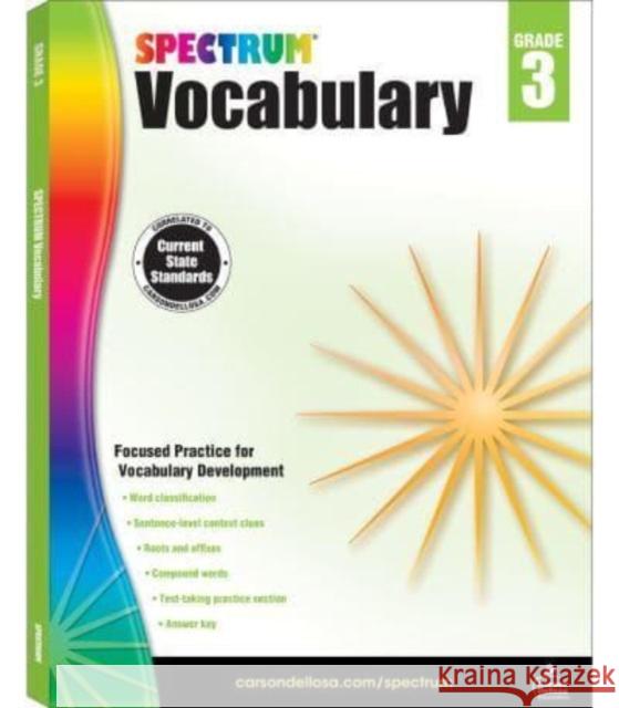 Spectrum Vocabulary, Grade 3 Spectrum 9781483811901 Spectrum