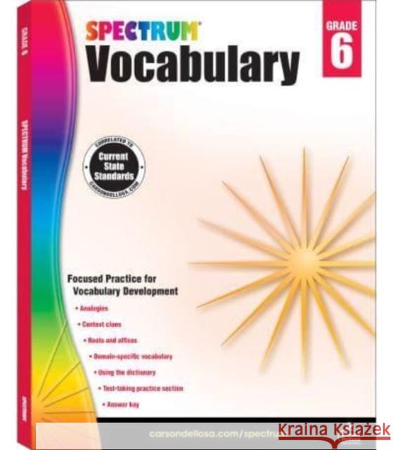 Spectrum Vocabulary, Grade 6 Spectrum 9781483811949 Spectrum