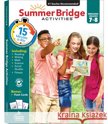 Summer Bridge Activities, Grades 7 - 8 Summer Bridge Activities 9781483815879 Summer Bridge Activities